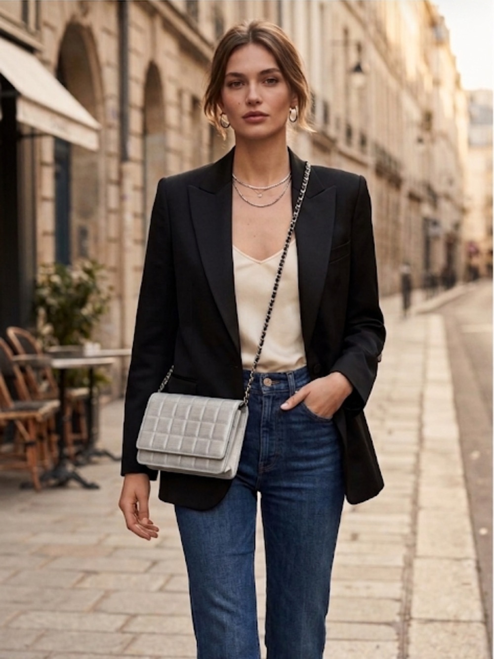 CHANEL | White Crossbody Bag